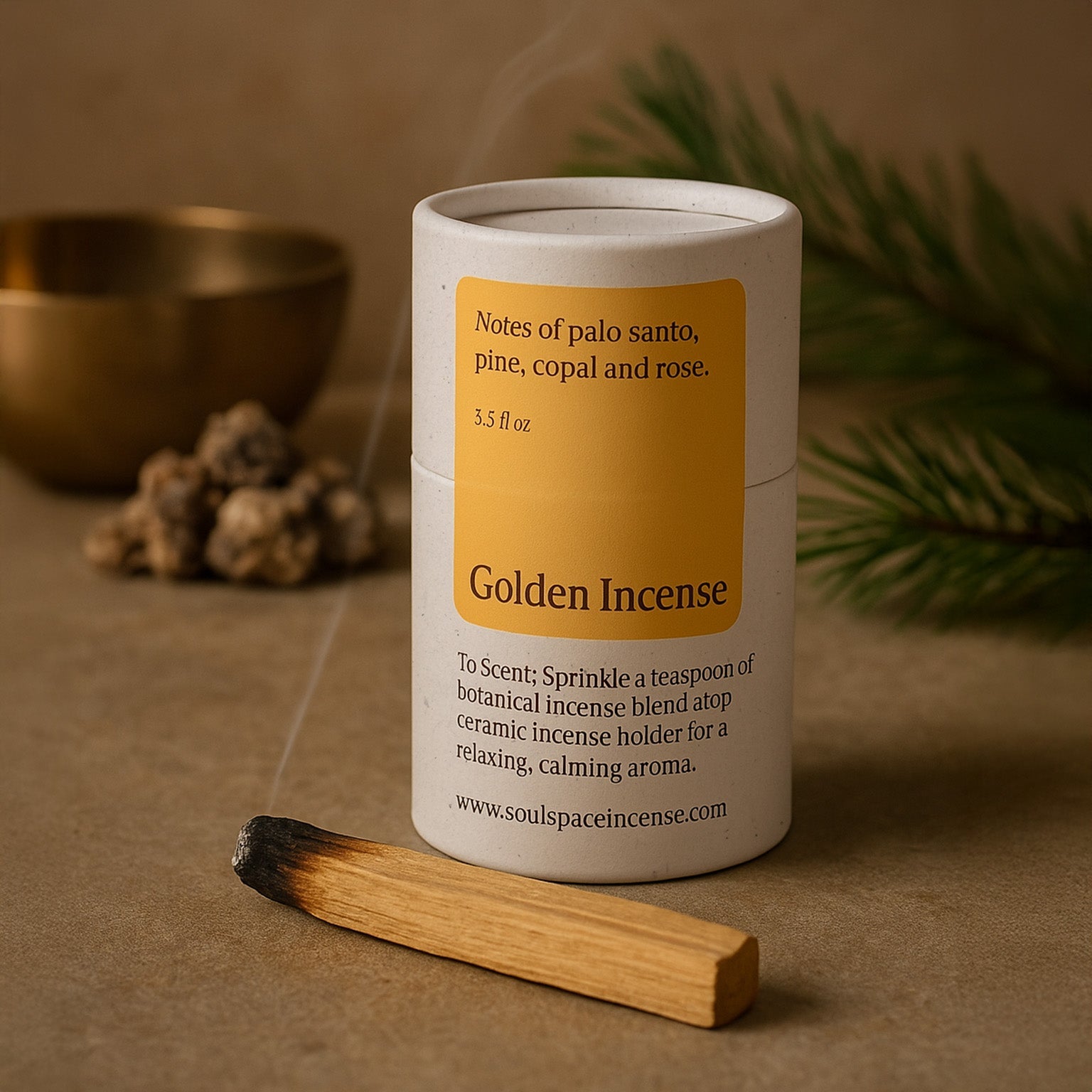 rose incense or miracle seed All-Natural Golden Incense