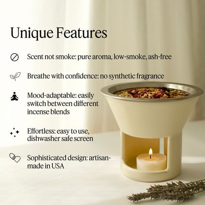 Ceramic Incense Holder | Starter Bundle