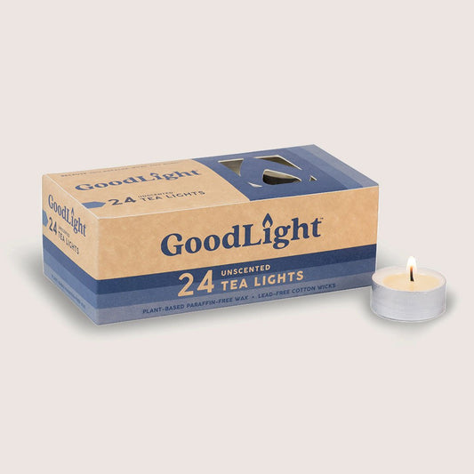 Paraffin-Free, Eco-Friendly Tea Lights | 24-pack