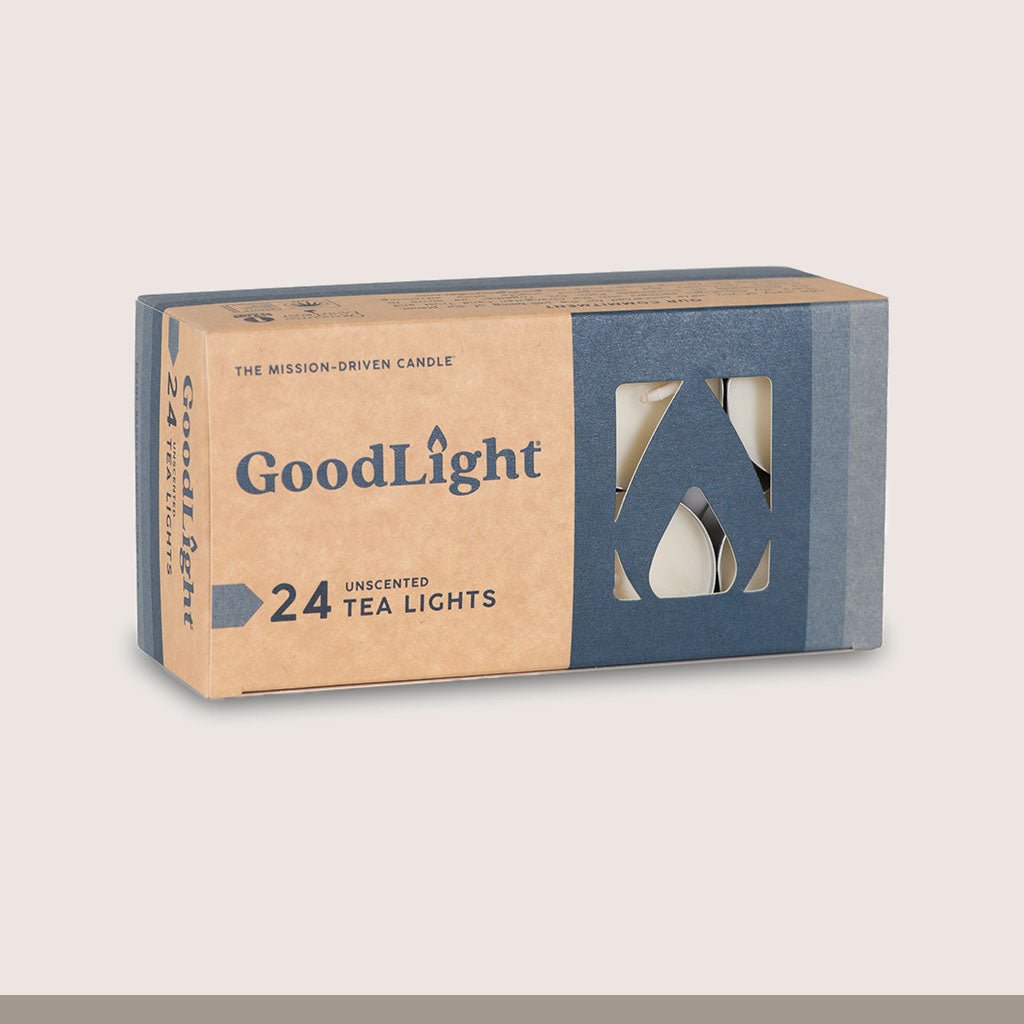 Paraffin-Free, Eco-Friendly Tea Lights | 24-pack