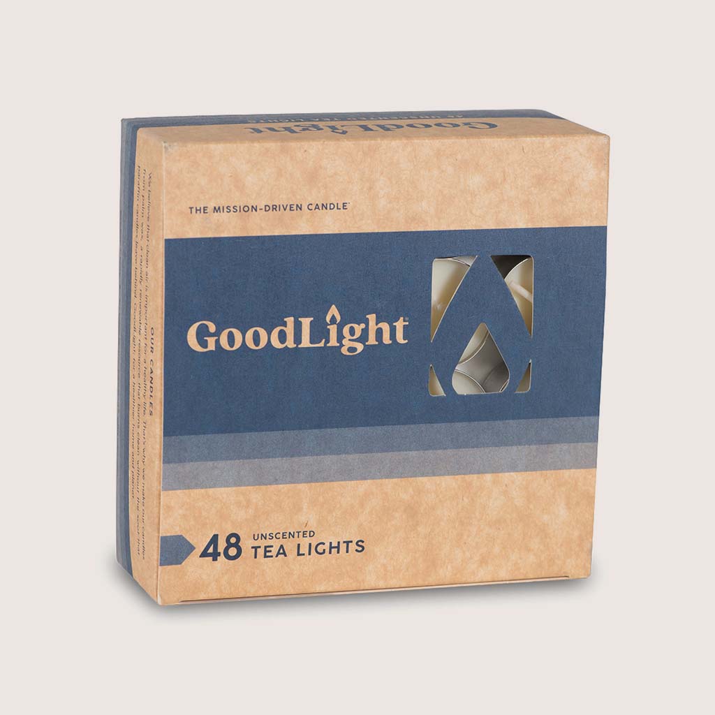 Paraffin-Free, Eco-Friendly Tea Lights | 48-pack