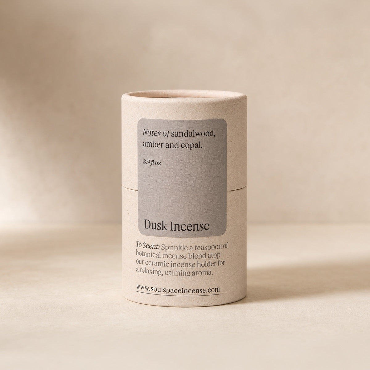 Dusk botanical incense with sandalwood, amber, and copal