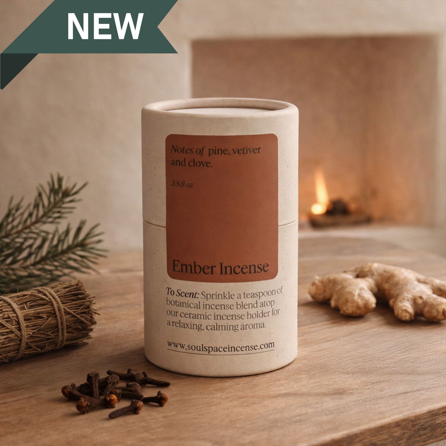 Ember Incense | Pinyon, Cedarwood, Vetiver & Clove