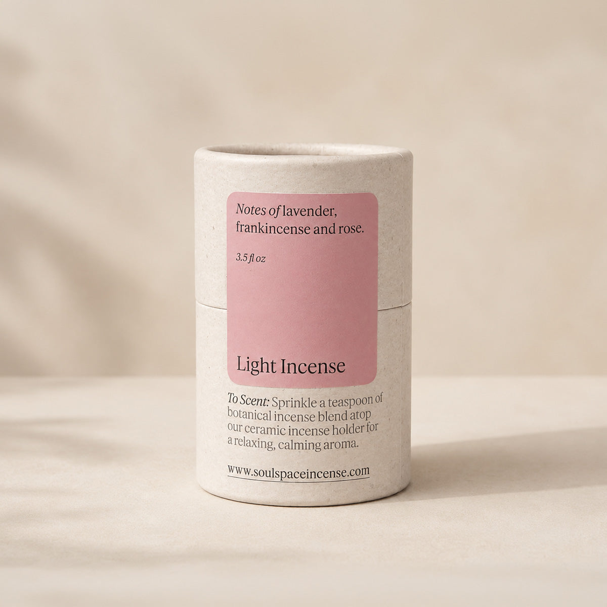 Light botanical incense with frankincense and rose
