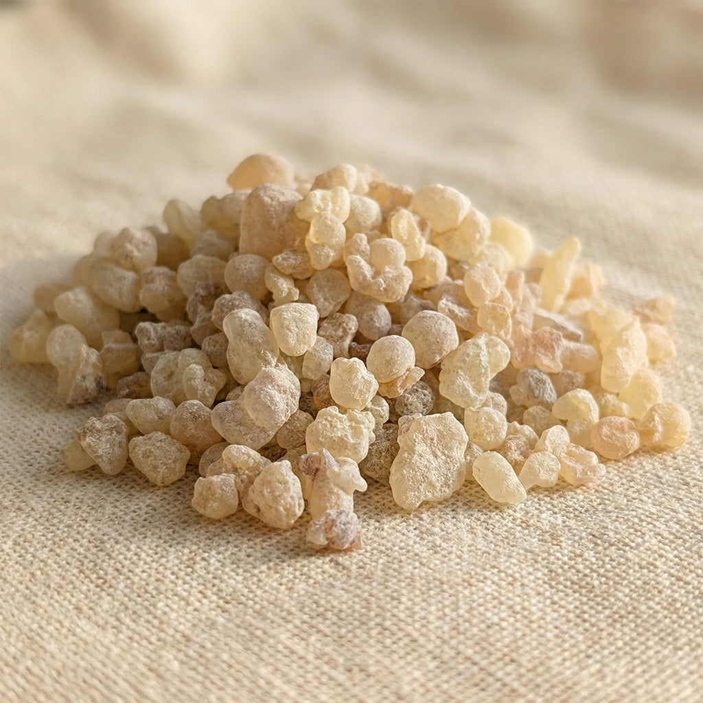Frankincense resin tears for warming without charcoal