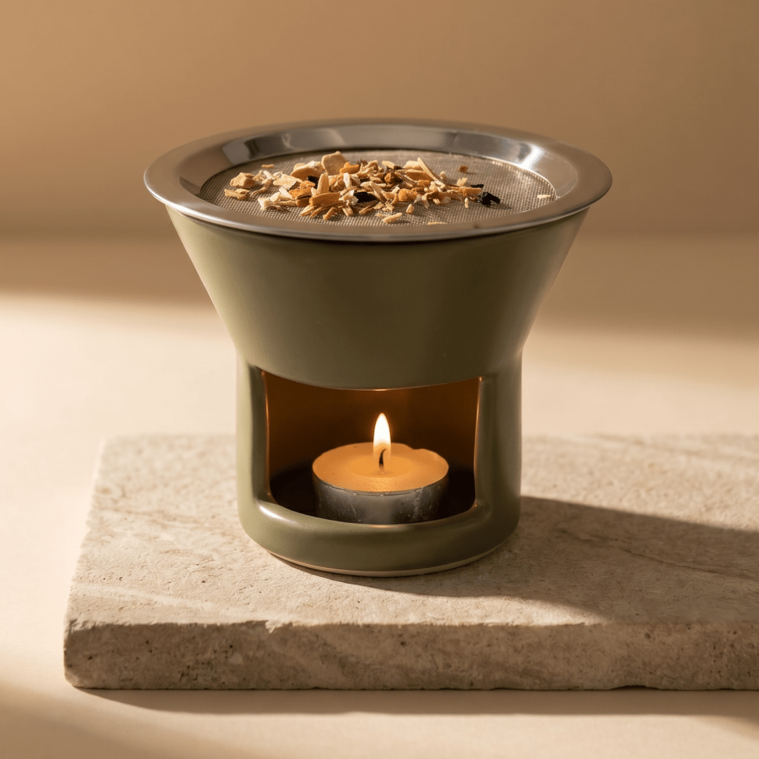 MASAH x SOUL SPACE Ceramic Incense Holder & Ritual Incense Blend Bundle