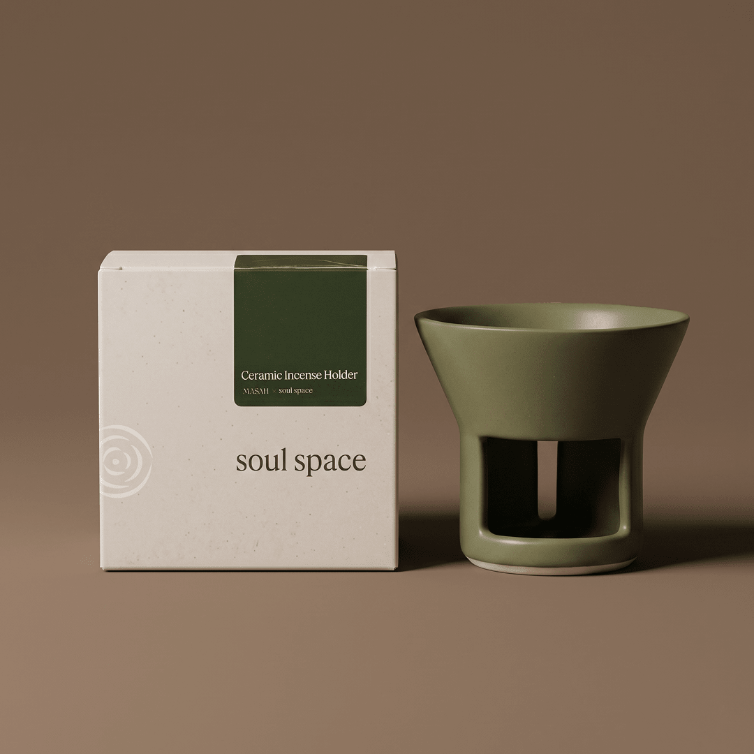 MASAH x SOUL SPACE Ceramic Incense Holder & Ritual Incense Blend Bundle