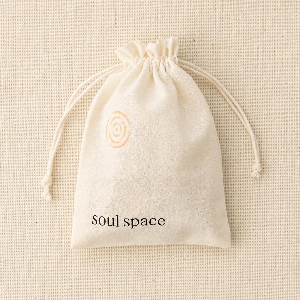 Soul Space cotton drawstring pouch for Palo Santo sticks