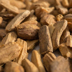 Close-up of Palo Santo wood chips showing natural grain and larger chip size