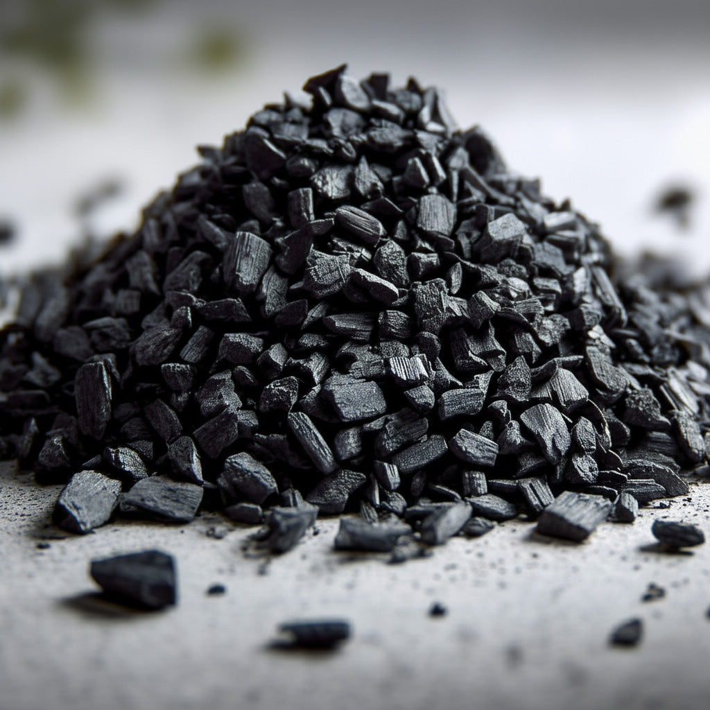 Dark styrax balsam chips used in Soul Space botanical incense