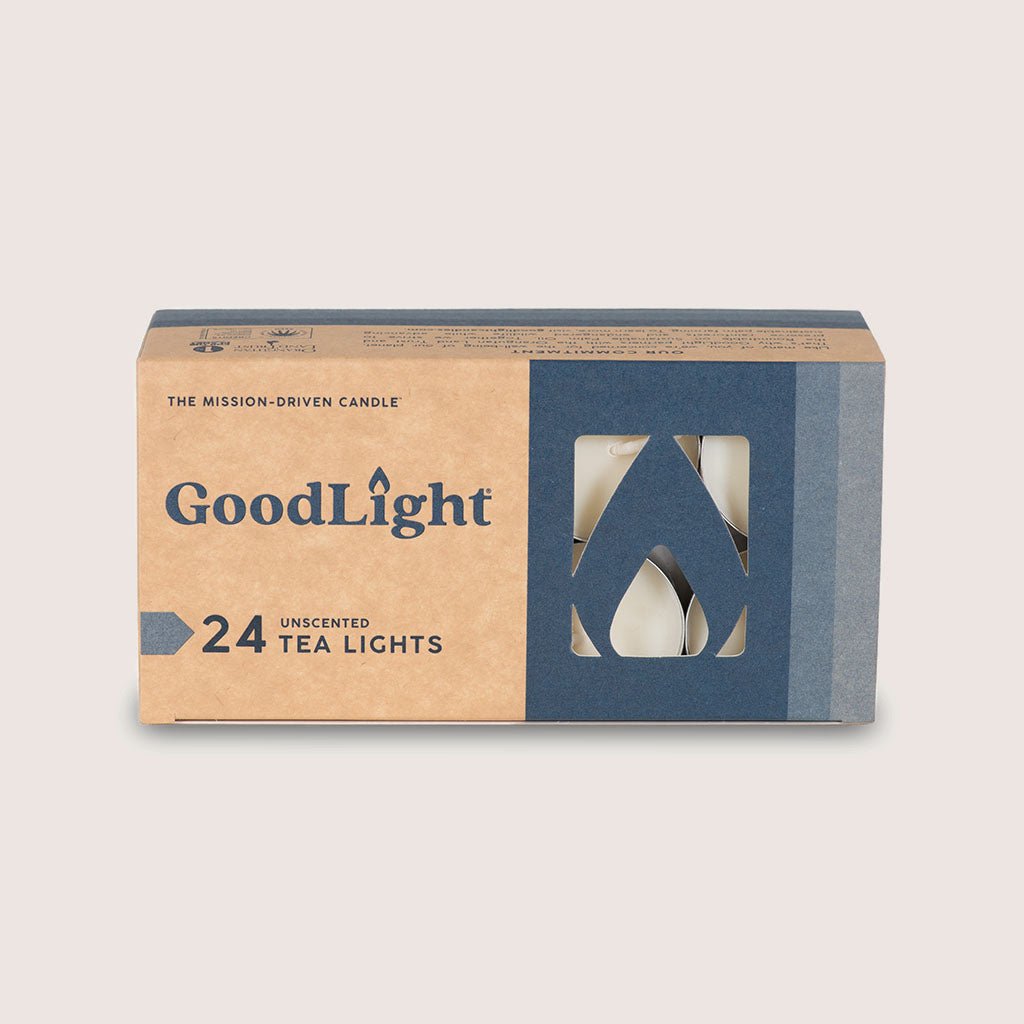 Paraffin-Free, Eco-Friendly Tea Lights | 24-pack