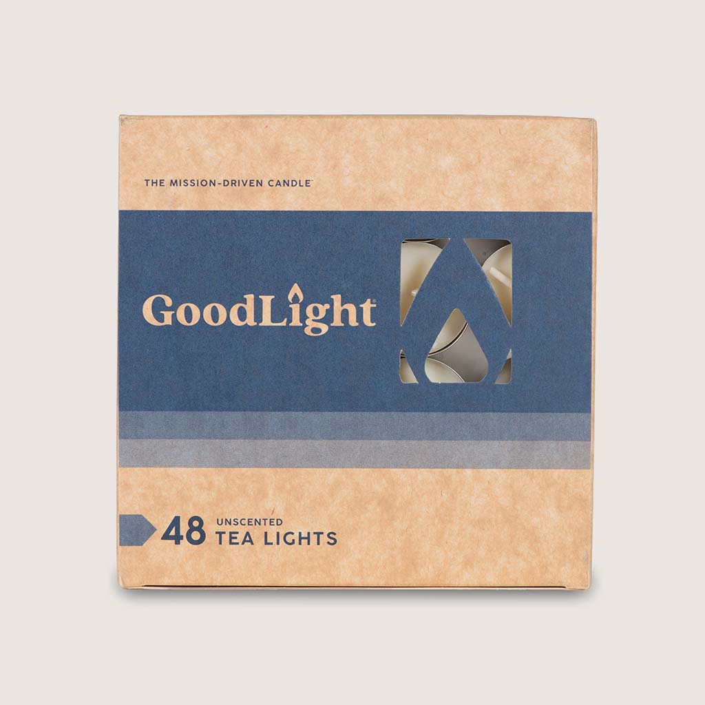 Paraffin-Free, Eco-Friendly Tea Lights | 48-pack