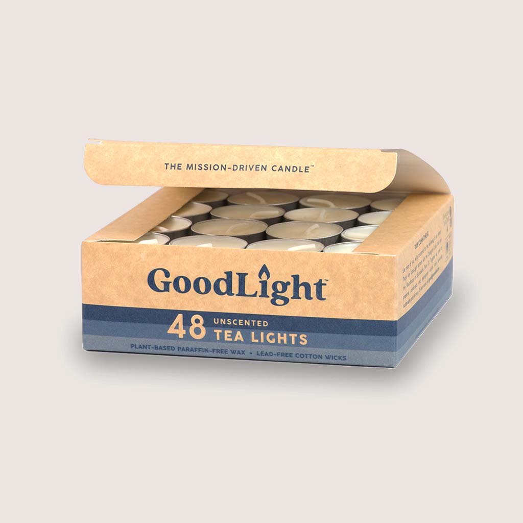 Paraffin-Free, Eco-Friendly Tea Lights | 48-pack