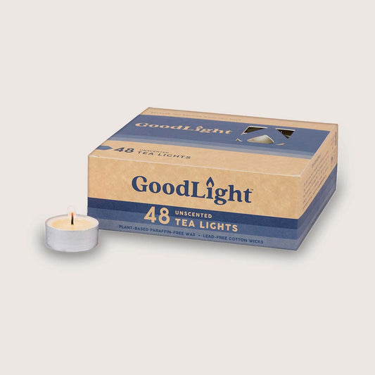 Paraffin-Free, Eco-Friendly Tea Lights | 48-pack